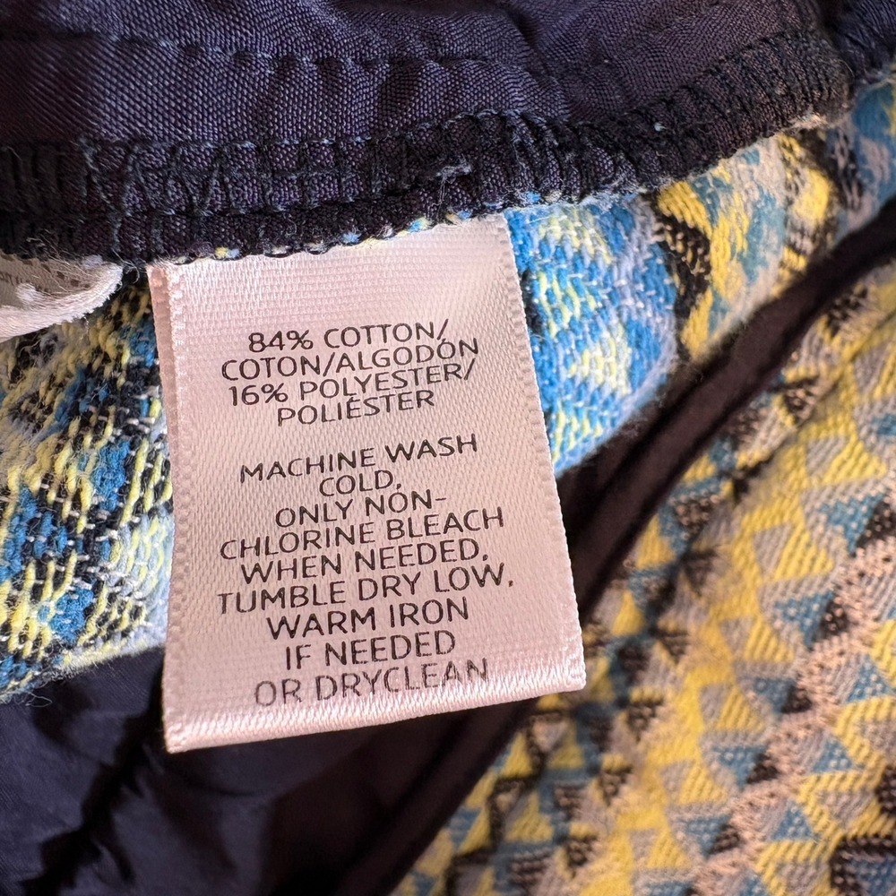 Ann Taylor LOFT Womens Blue‎ Lavender Geometric Print Riviera Shorts Size 0 - Picture 8 of 10